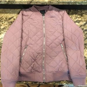 Dusty pink bomber jacket forever 21